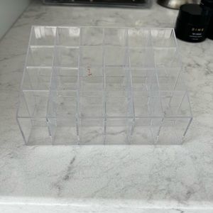 Clear acrylic lipstick organizer